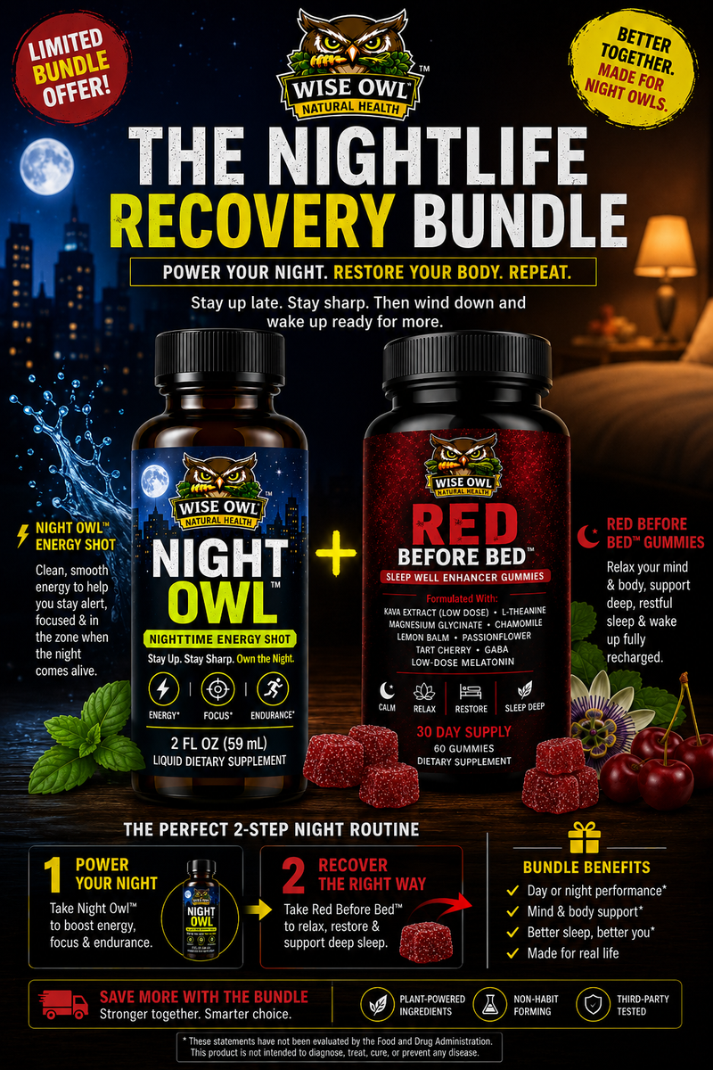 Ultimate Nightlife Recovery Bundle™ Night Owl™ + Red Before Bed™ Gummies