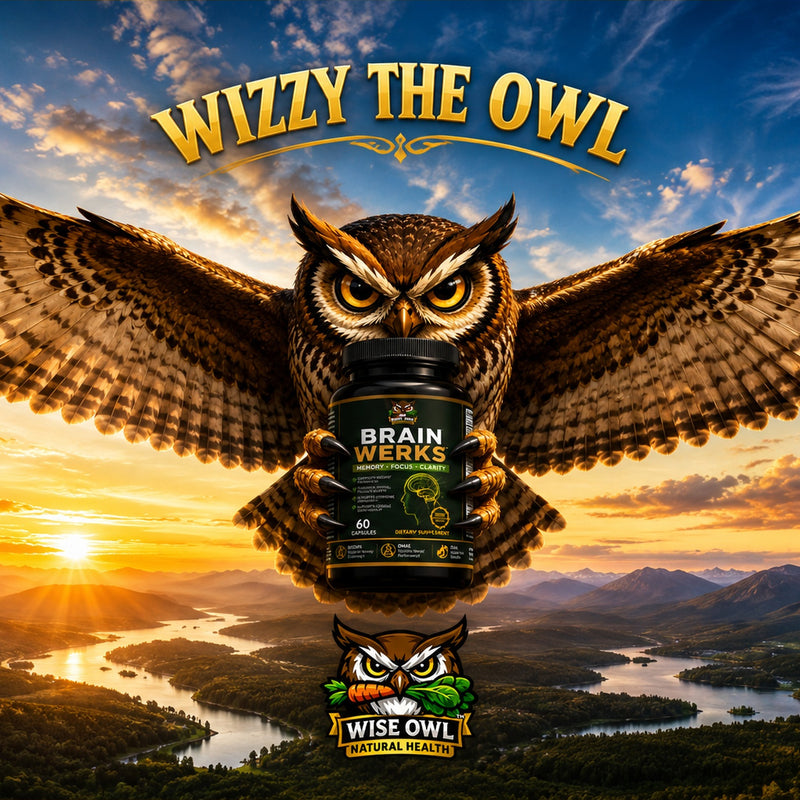 WISE OWL NATURAL HEALTH™ BRAIN WERKS™ Premium Brain Health Formula (60 Capsules)