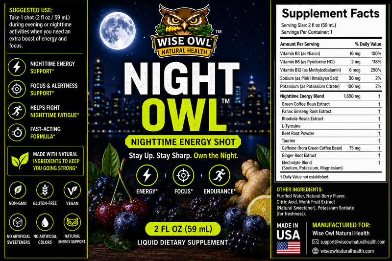 NIGHT OWL™ Nighttime Energy Shot  | 2 FL OZ (59 mL)