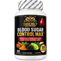 Wise Owl Natural Health(TM) Blood Sugar Control Max(TM) (60 Capsules)