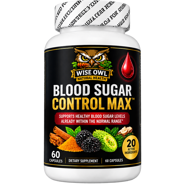 Wise Owl Natural Health(TM) Blood Sugar Control Max(TM) (60 Capsules)