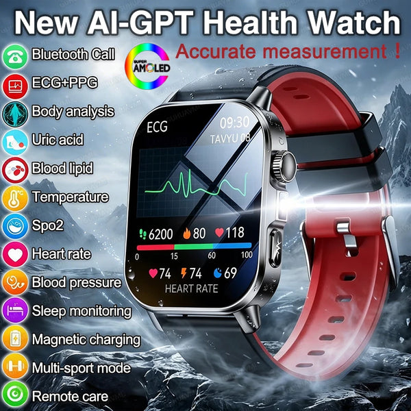 WISE OWL HEALTH TRACKER PRO™ Advanced AMOLED Health, Fitness & Lifestyle Smartwatch