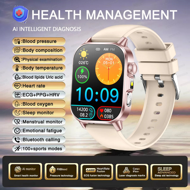 WISE OWL HEALTH TRACKER PRO™ Advanced AMOLED Health, Fitness & Lifestyle Smartwatch